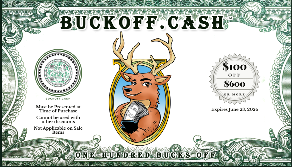 $100 Off $600 BuckOff.Cash Voucher